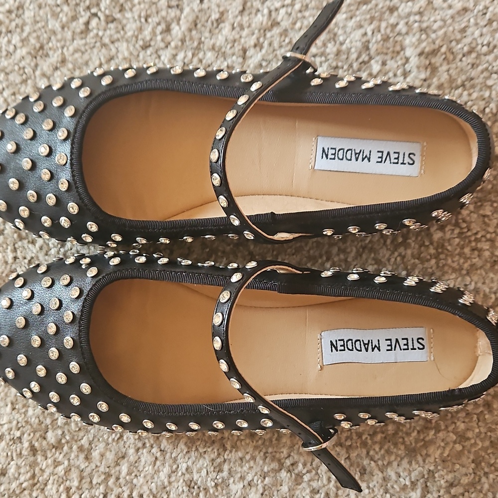 Steve Madden Vinetta Rhinestone Mary Jane Shoes  8.5